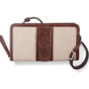 NWT BRIGHTON TROPEZ Large Medallion Wallet with Strap